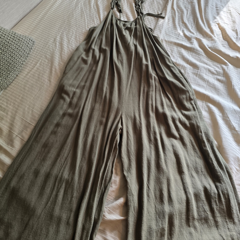 Olive Green Women's Jumpsuit
